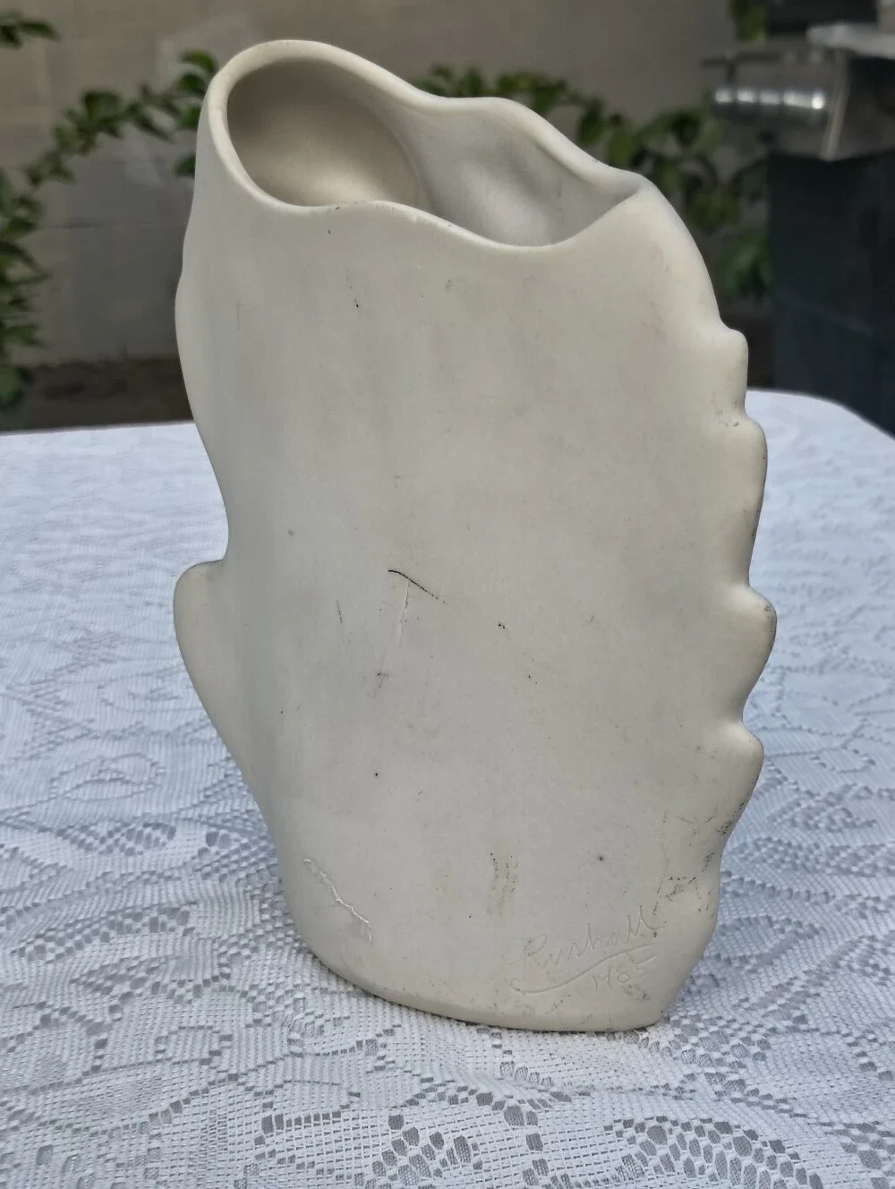 Vintage 1985 Signed Mermaid Vase by Artist Dayle Rushall